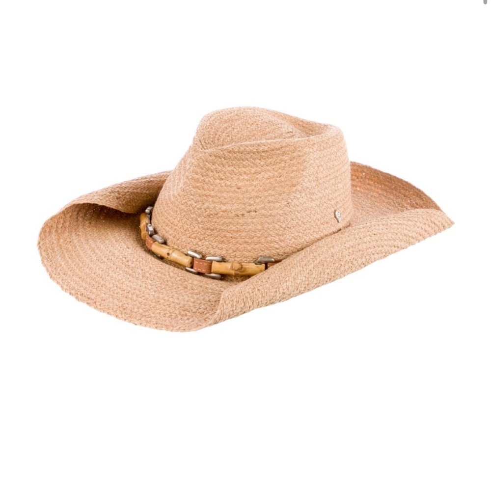 Helen Kaminski Cowboy Hat with Bamboo Detail